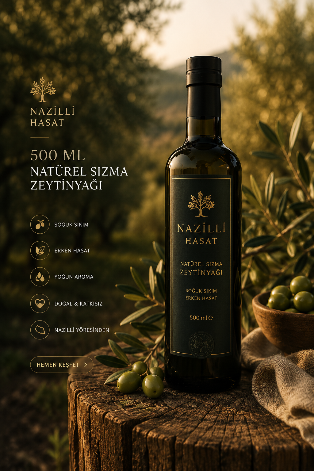 Naturel Sızma Zeytinyağı 500 ml